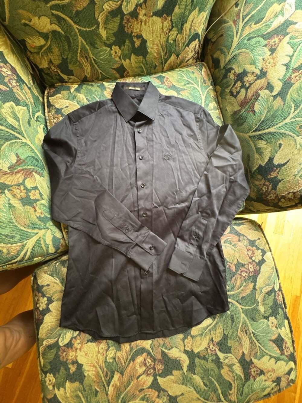 Roberto Cavalli Men's Long Sleeve Button Front Formal Shirt